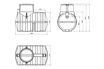 Емкость подземная «Rostok» U 3000л в Сегеже